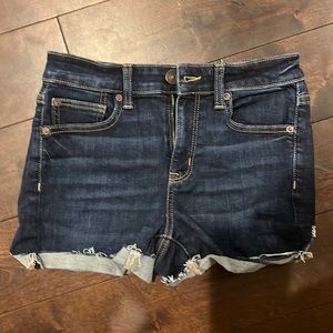 Dark denim shorts